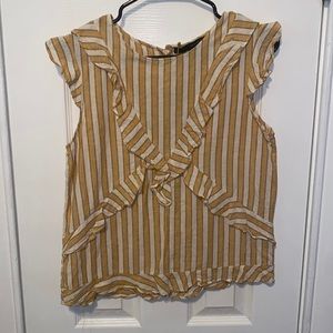 Cotton-linen blend blouse